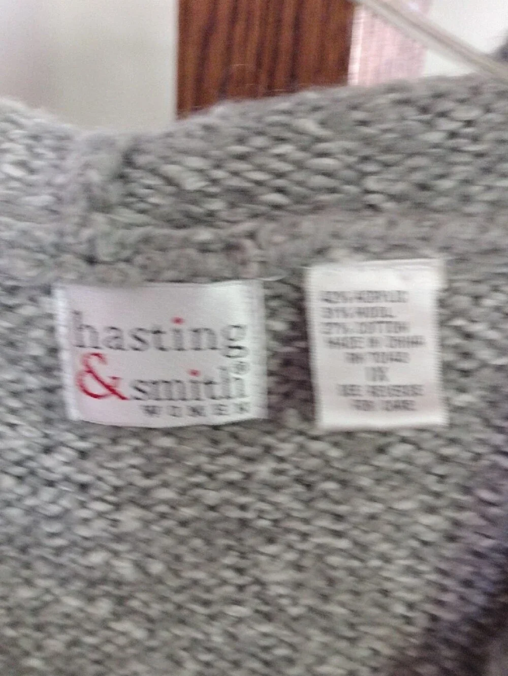 Hasting & Smith Hooded Knit Button-Front Cardigan - Gray